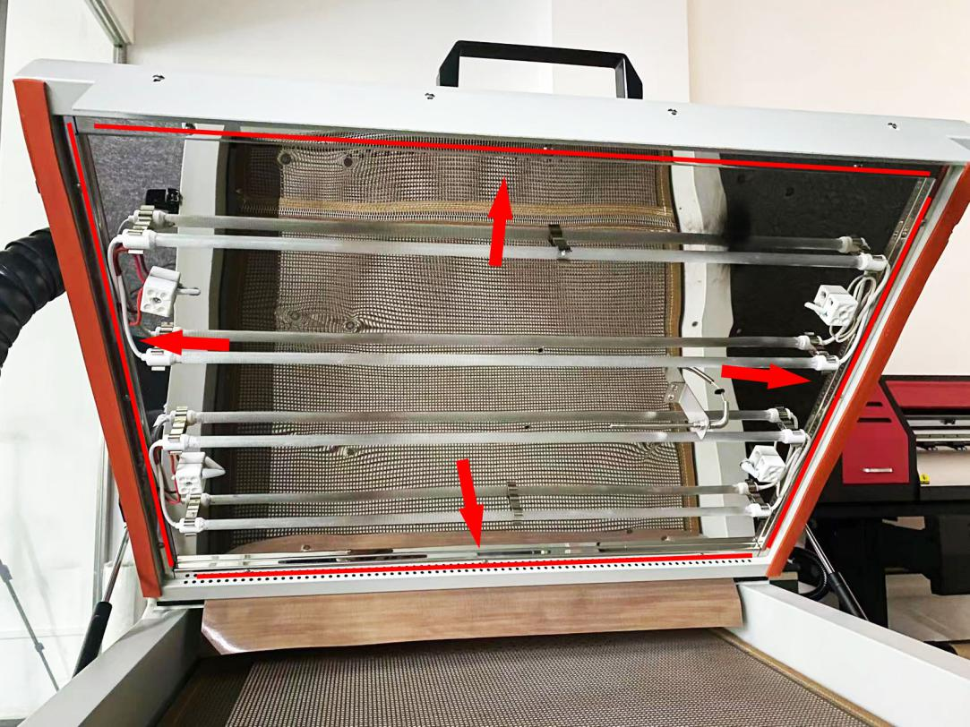 Machine à secouer la poudre DTF, partie fumante entièrement fermée