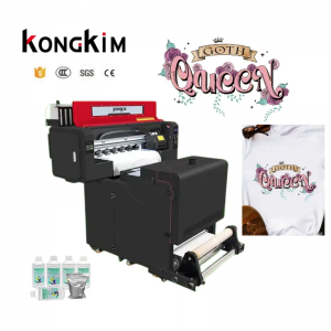 KONGKIM DTF Printer with Powder Shaker All-in-One for T-Shirt Printing