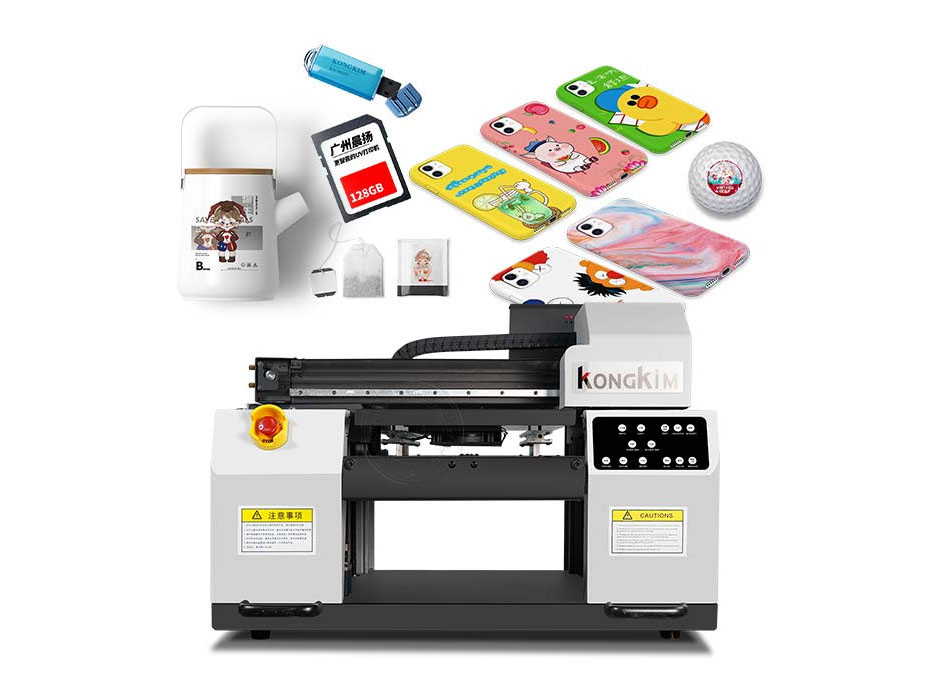 Kongkim A3 flatbed UV DTF film Printer for acrylic golf ball phone case printing KK-3042      