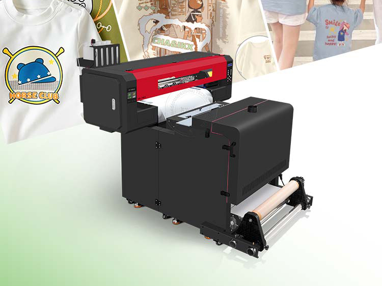All-in-one 60cm 24 inch dtf printer pet film transfer machine with double i3200 xp600 heads